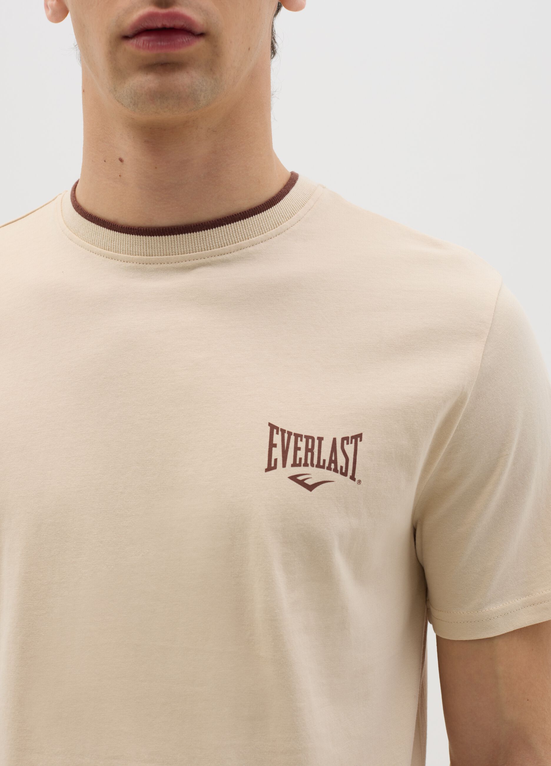 Cotton T-shirt with logo print