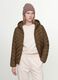 Green Ultralight quilted jacket with hood and zip_1