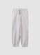 Grey pure organic cotton jogger trousers for boys, relaxed fit_3