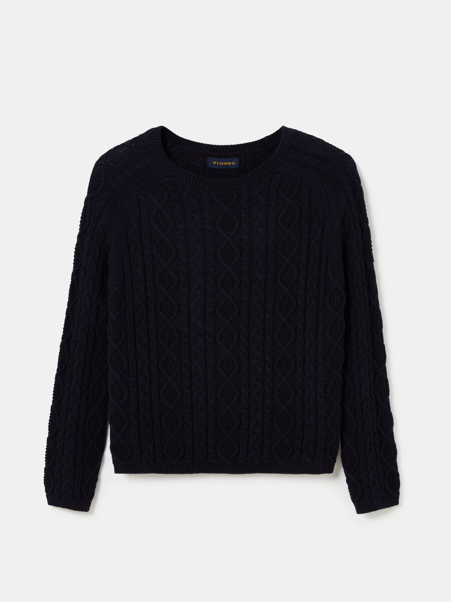 Pullover with woven design_3