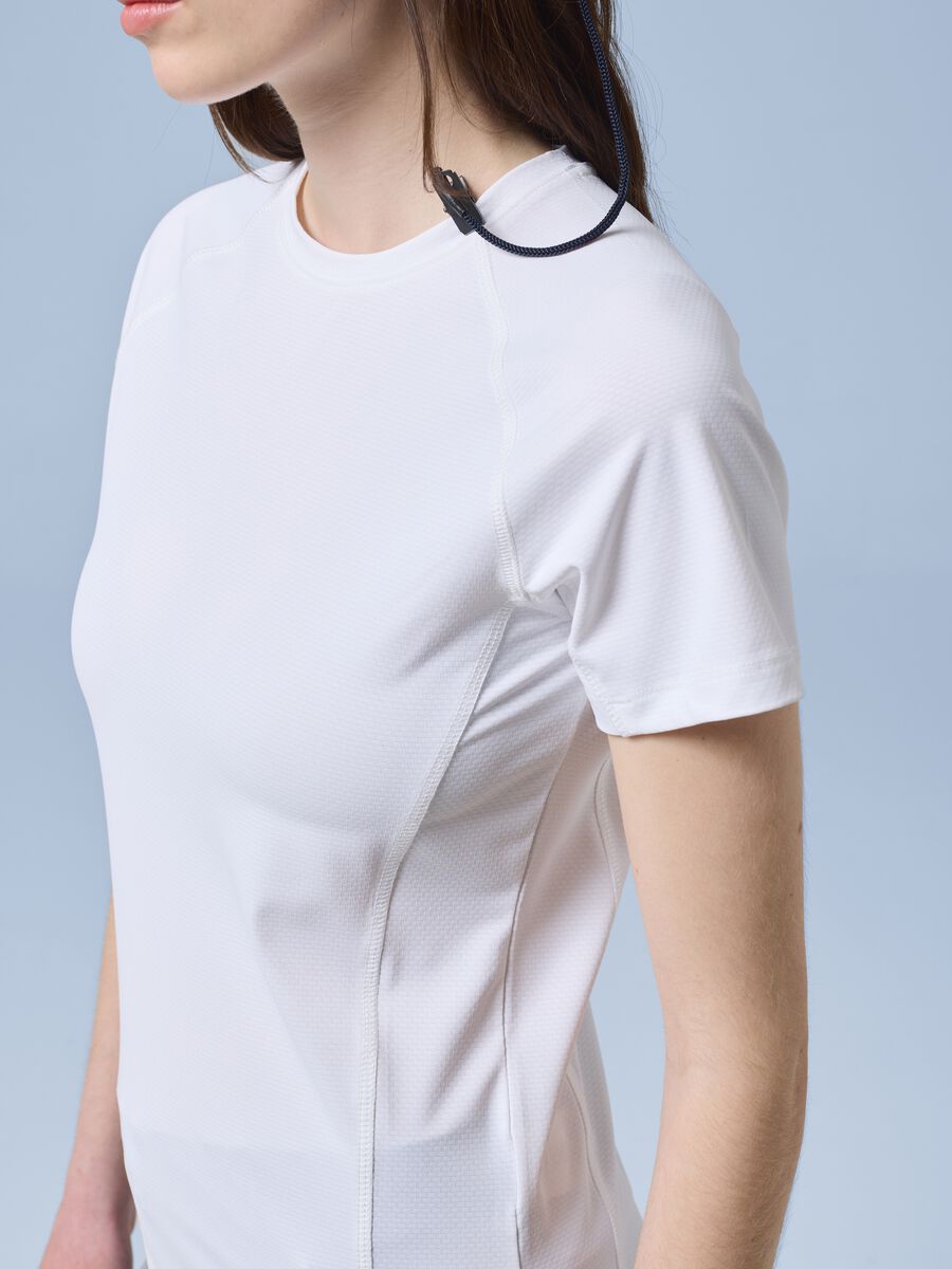 T-shirt tecnica ALTAVIA SAILING bianca in tessuto elasticizzato_3