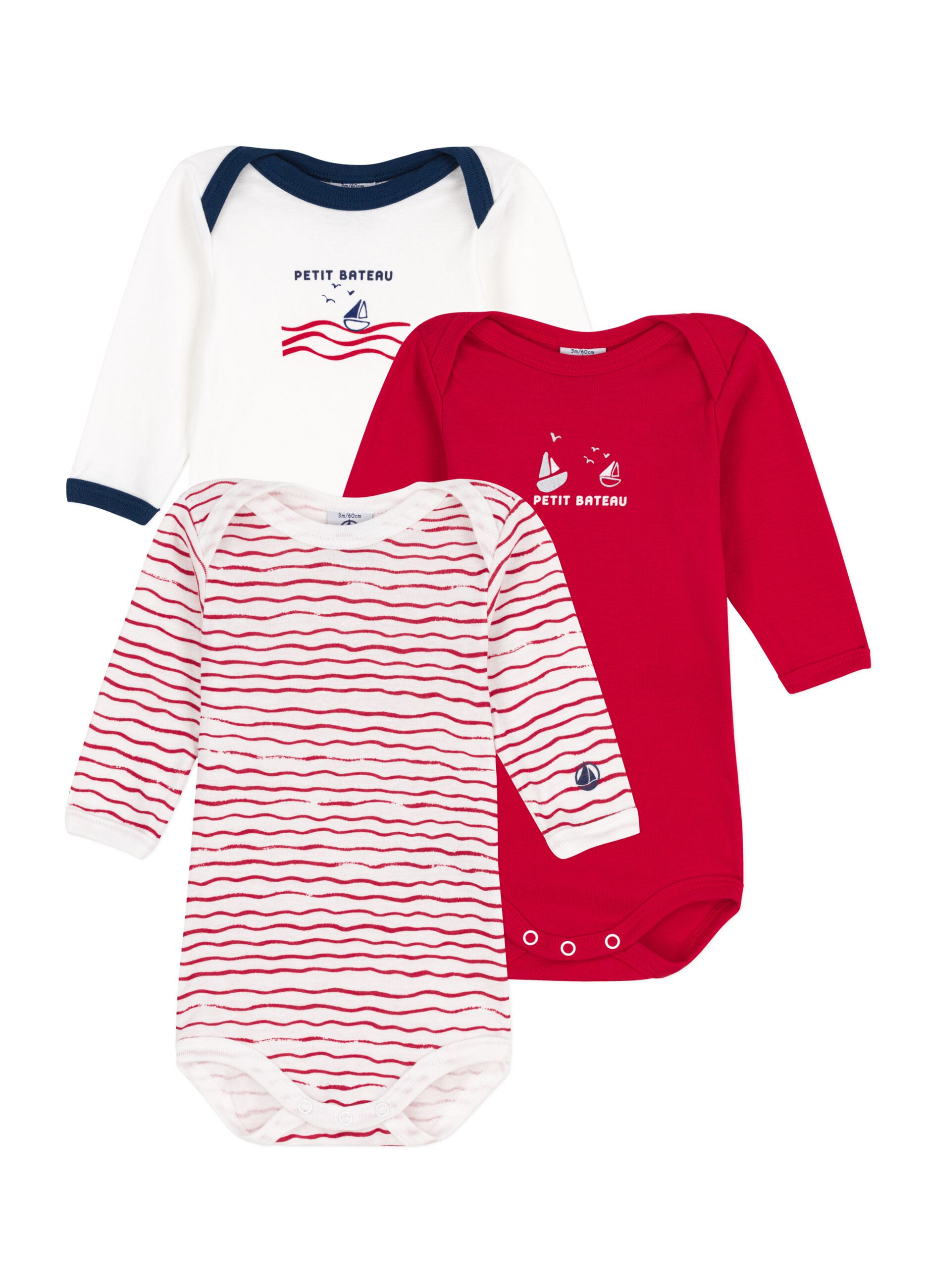 Tripack body fantasia in cotone bio