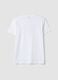 White pure cotton T-shirt with print_2
