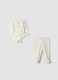 White organic cotton and stretch lyocell set with koala prints_0