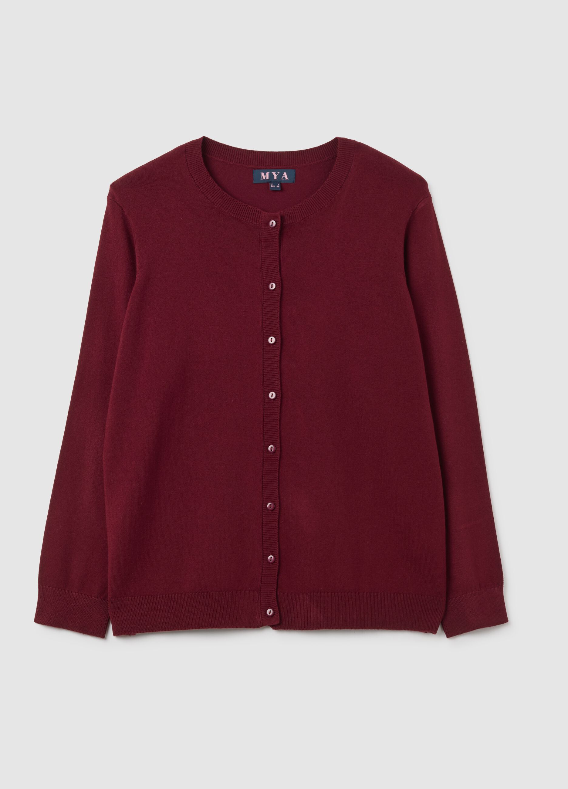 Red Regular Fit Cardigan