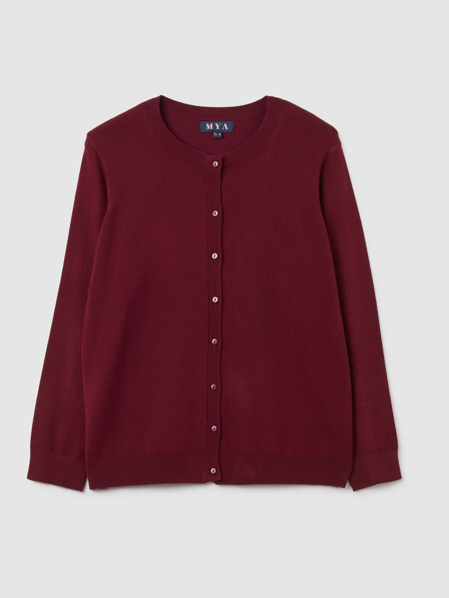 Red Regular Fit Cardigan_0