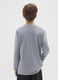 Grey pure cotton regular fit boys' t-shirt_1