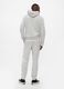 Pantaloni jogger grigio chiaro in misto cotone con logo GAP_1
