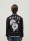 Children's regular fit black cotton-blend jacket with Celtics embroidery_1