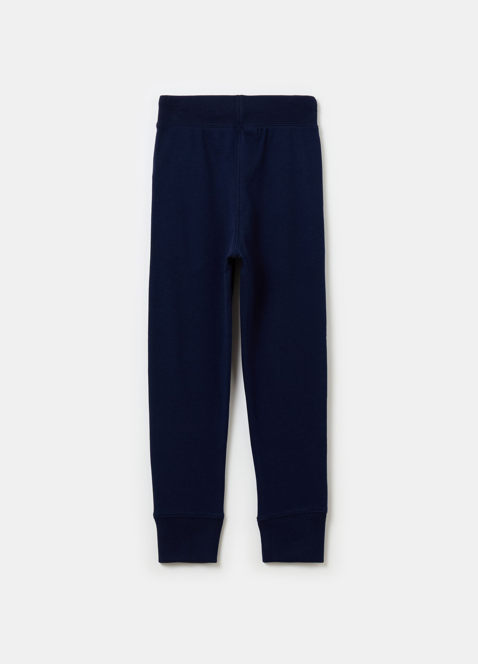 French terry joggers with embroidered logo