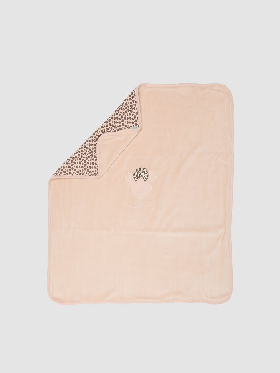 Copertina rosa con stampa animalier e dettaglio Minnie_1