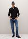 Black regular fit pure merino wool sweater_1