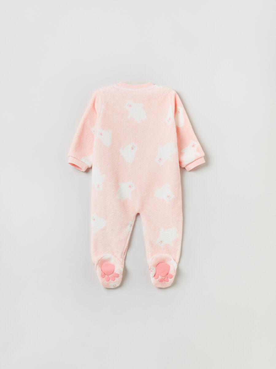 Tutina in velour con piedini e stampa_1