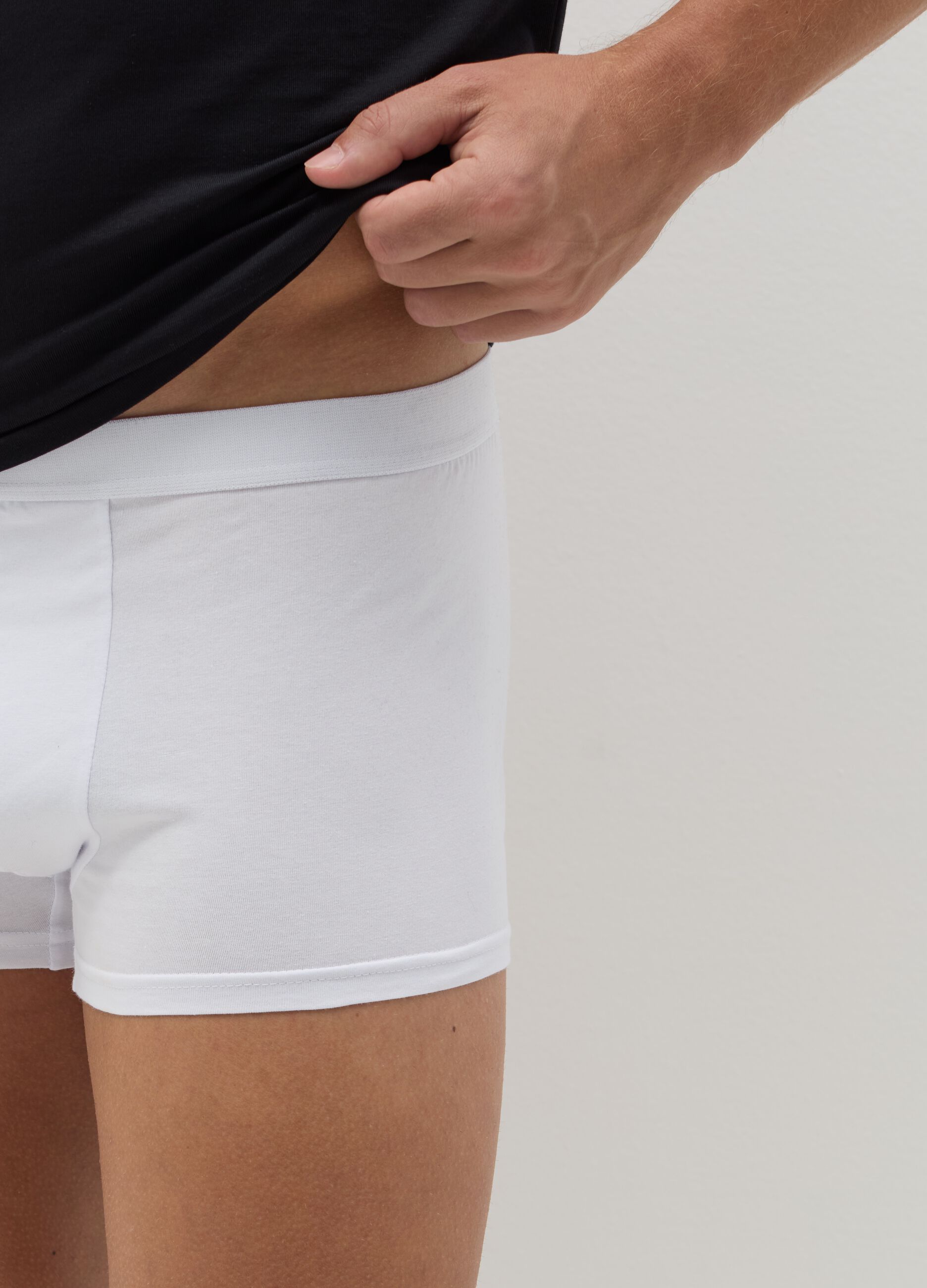 Three-pack boxer shorts in stretch organic cotton