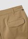 Beige stretch cotton cargo shorts, regular fit_5