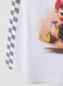 T-shirt bianca in cotone elasticizzato con stampa Mario Kart_3