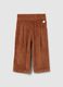 Brown paper bag trousers for girls_0