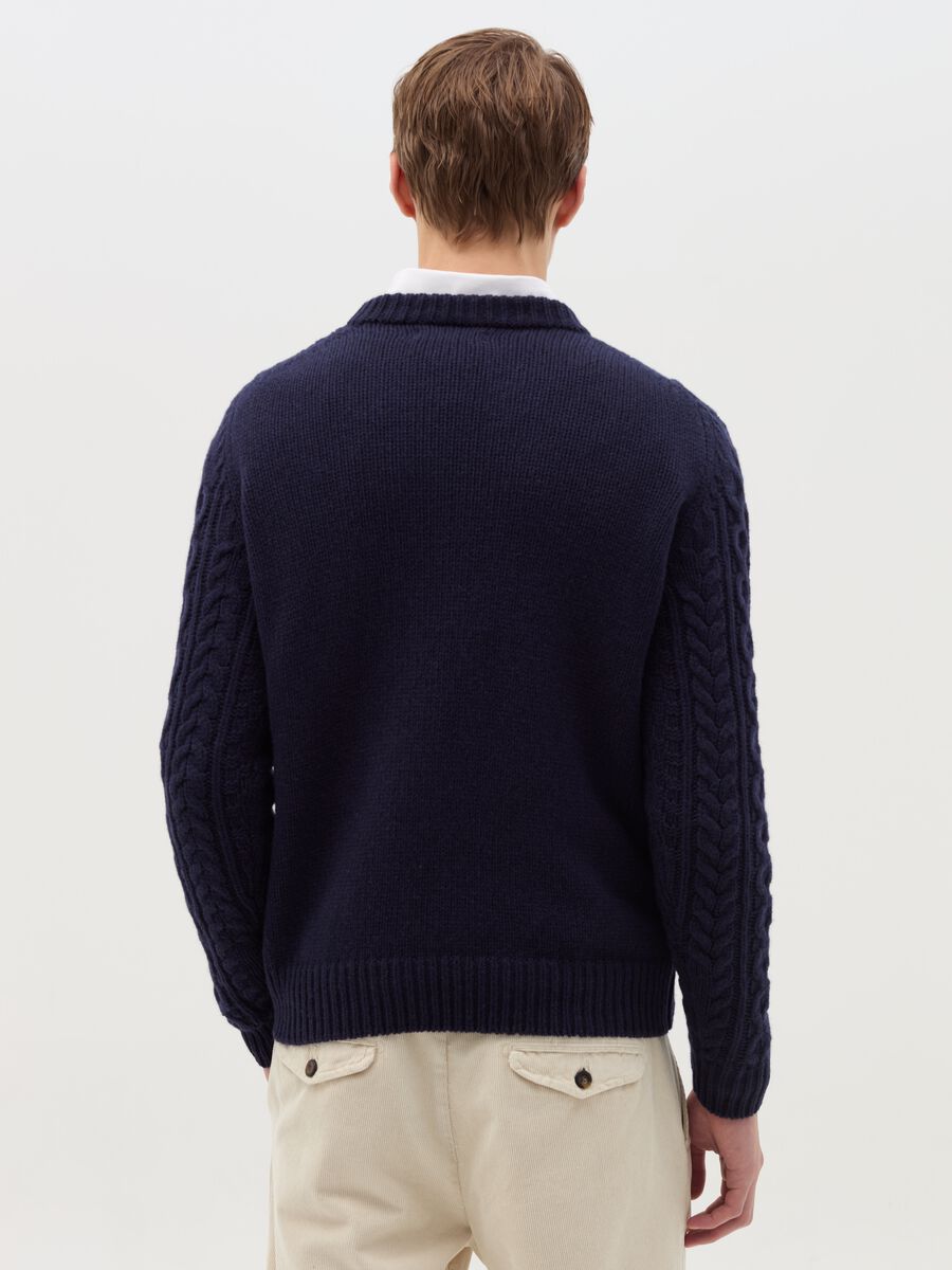 The Perfect Item cable knit pullover in wool_3