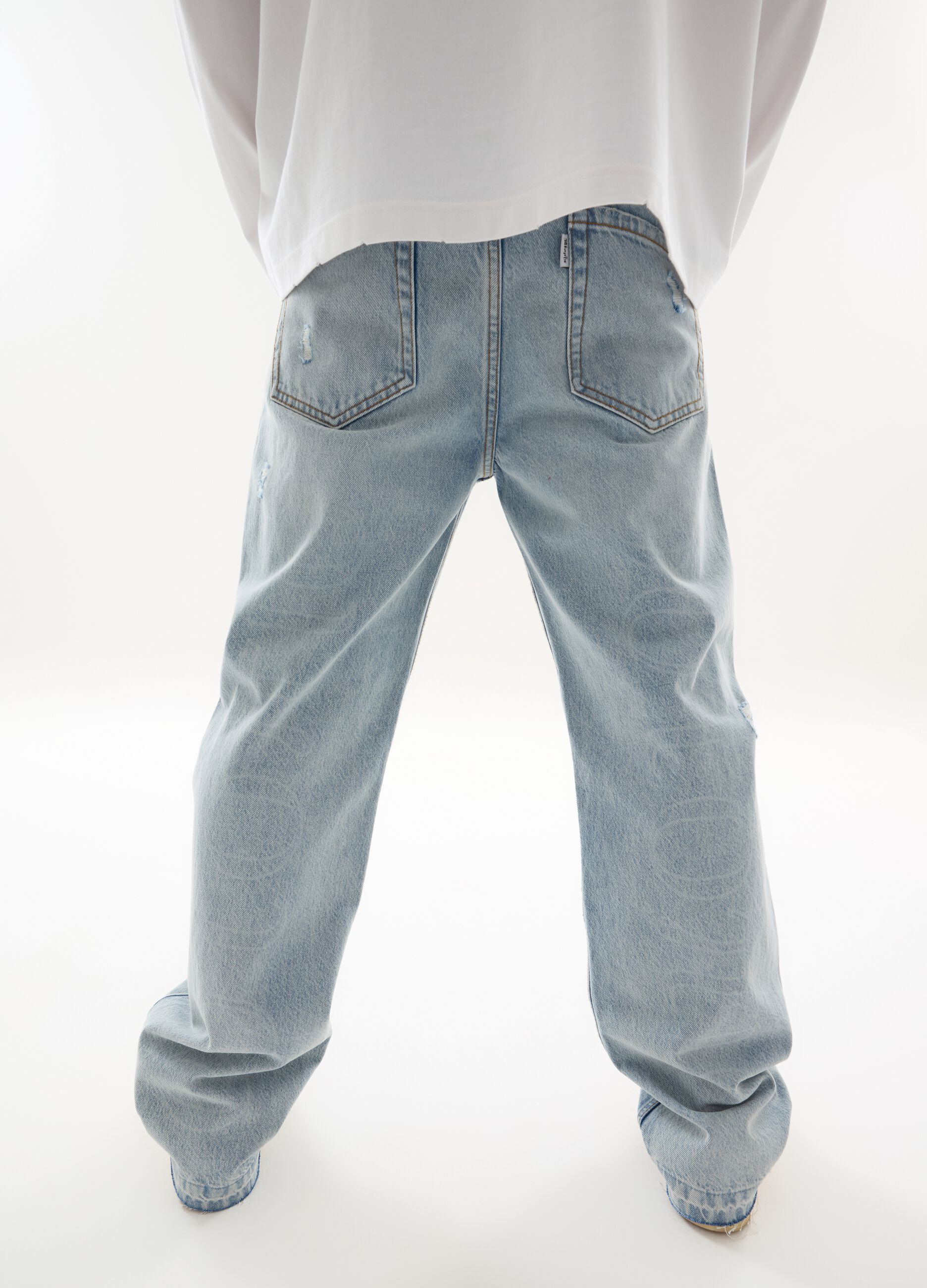 Baggy Lasered Denim