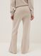 Beige wide leg trousers in stretch modal blend_2