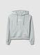 Grey cotton blend hoodie regular fit_4