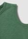 Green pure cotton vest top with buttons_3
