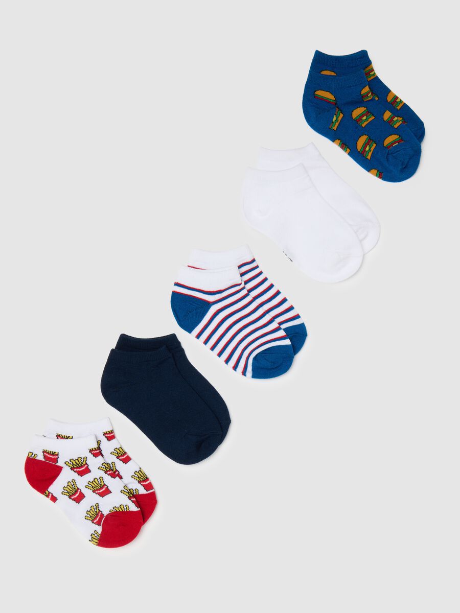 Multicoloured elastic cotton children's socks_0