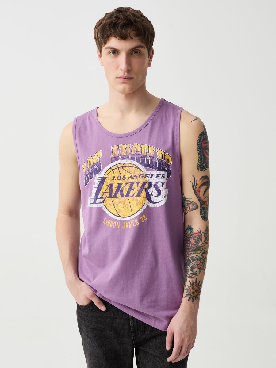Tank top with NBA Los Angeles Lakers print_0