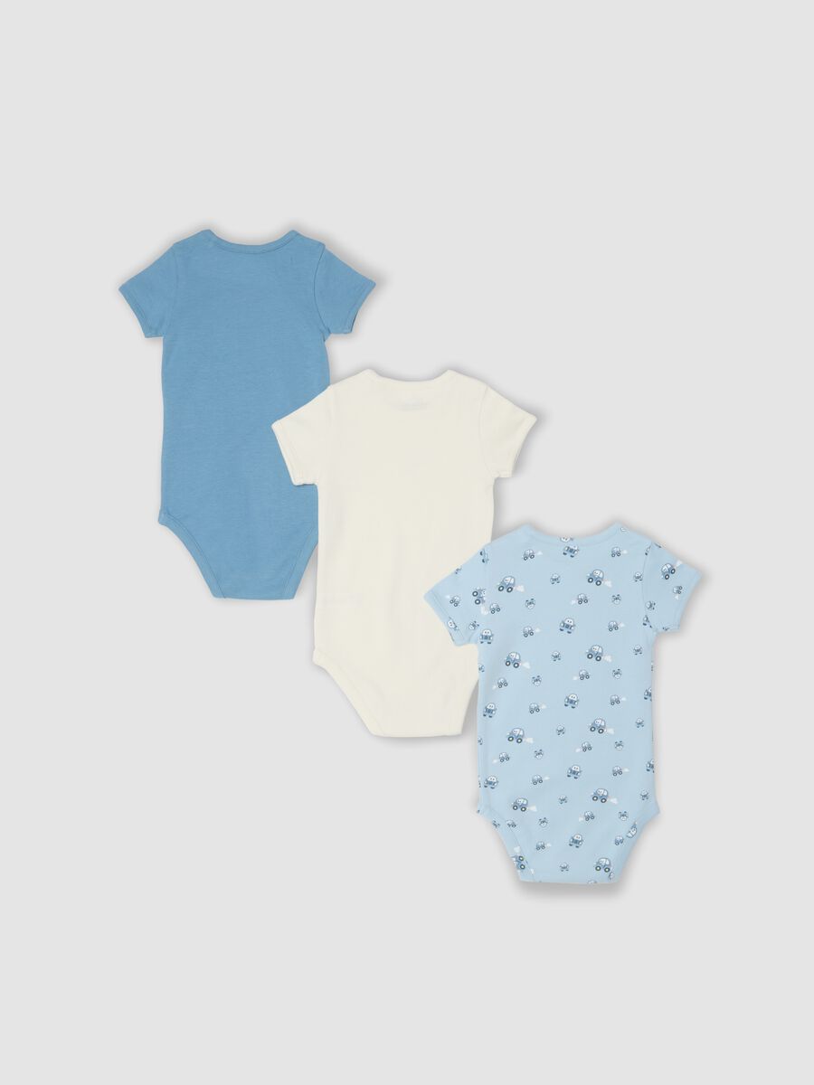 3-pack of multicolour organic cotton bodysuits for baby and toddler_1