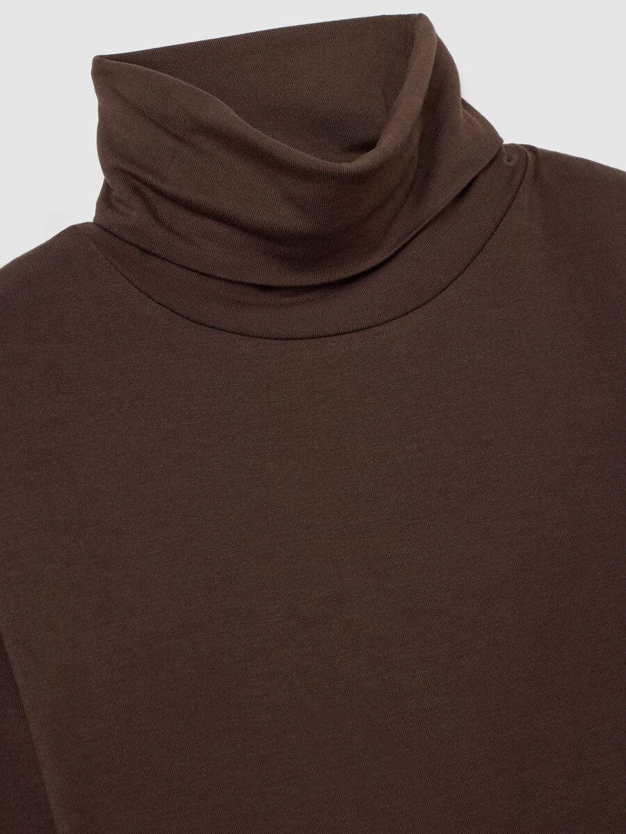 Brown turtleneck sweater regular fit_5