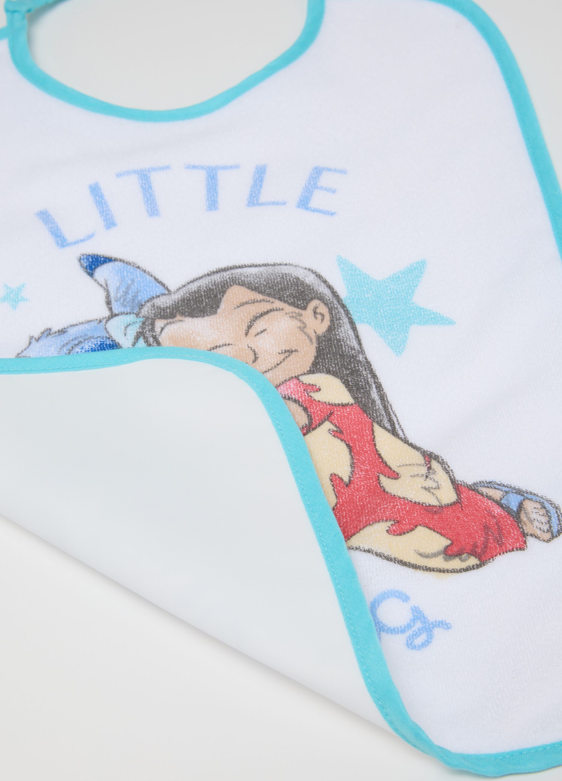 Multicolour cotton blend baby bibs tripack
