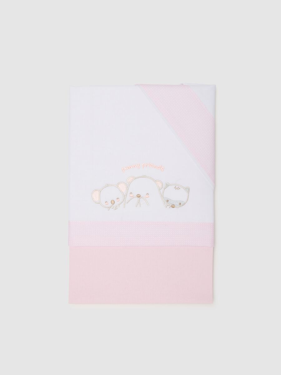 Pink Cotton Crib Sheets_0