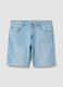 Light blue stretch cotton bermuda shorts_4