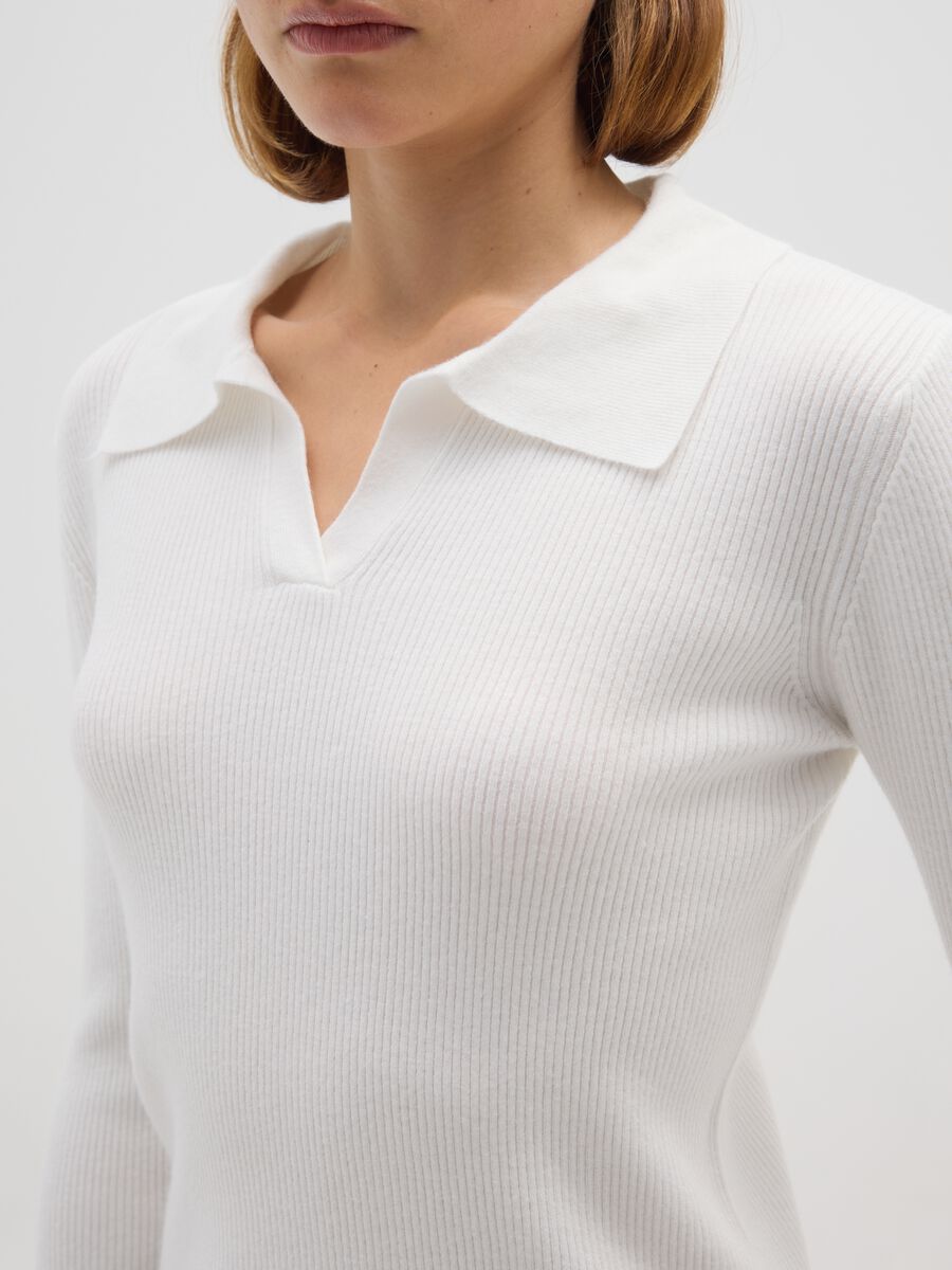 White long sleeve regular fit shirt_3