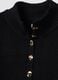 Black ribbed viscose-blend cardigan, regular fit_1