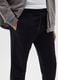 Boys' black pure cotton jogger trousers with regular fit_2