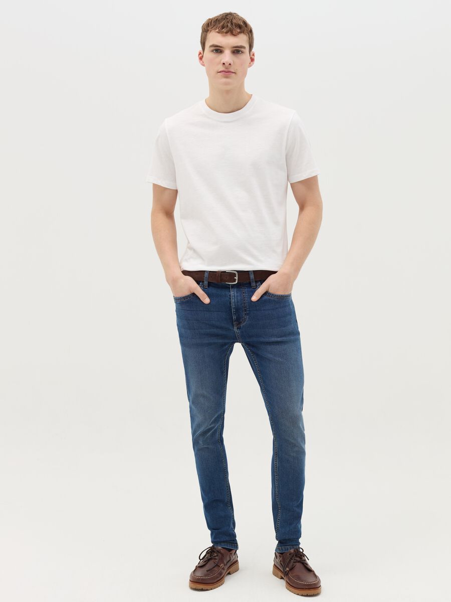 Super-skinny-fit jeans with fading_0