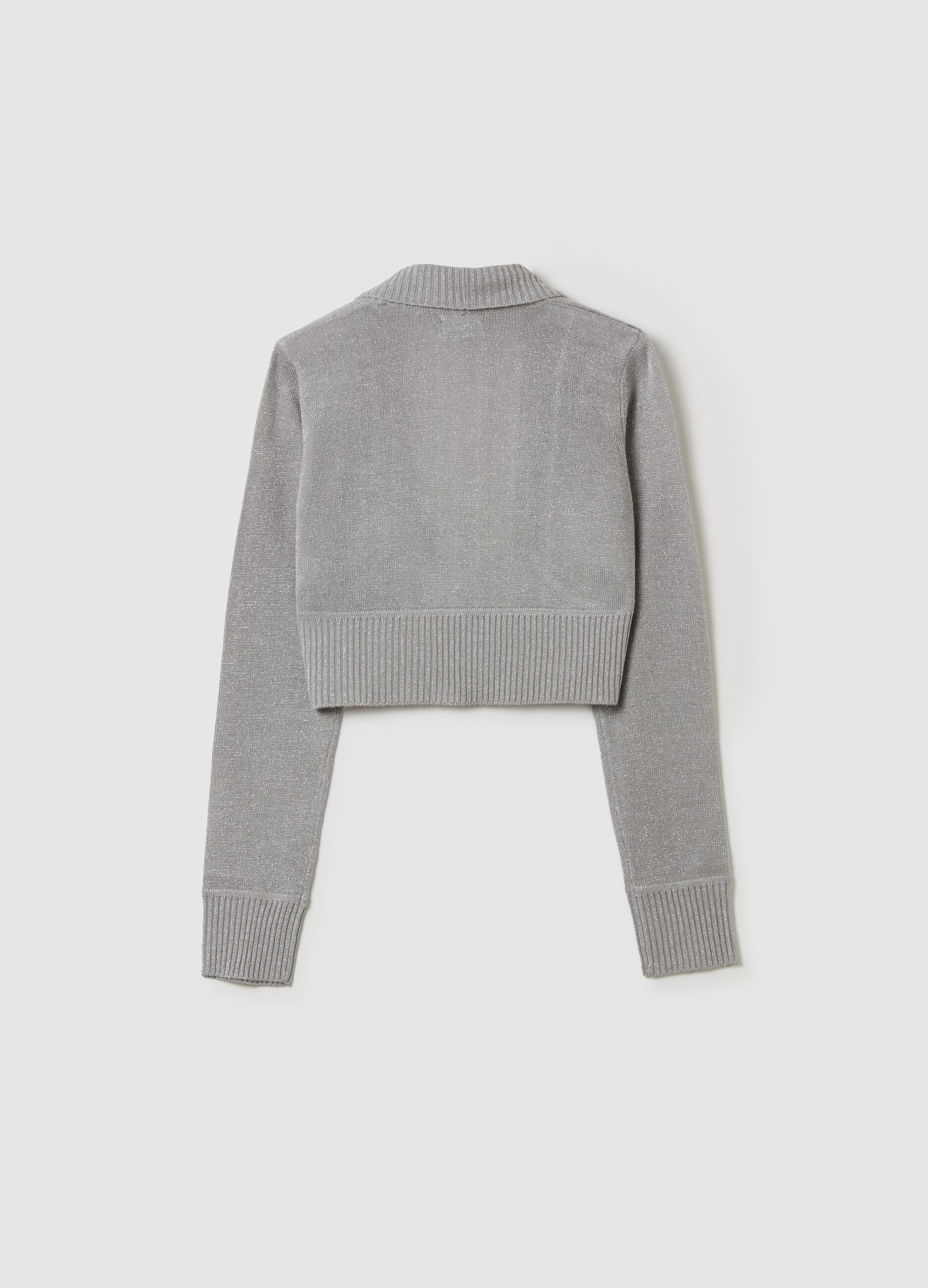 Edge to edge cardigan with shawl neck