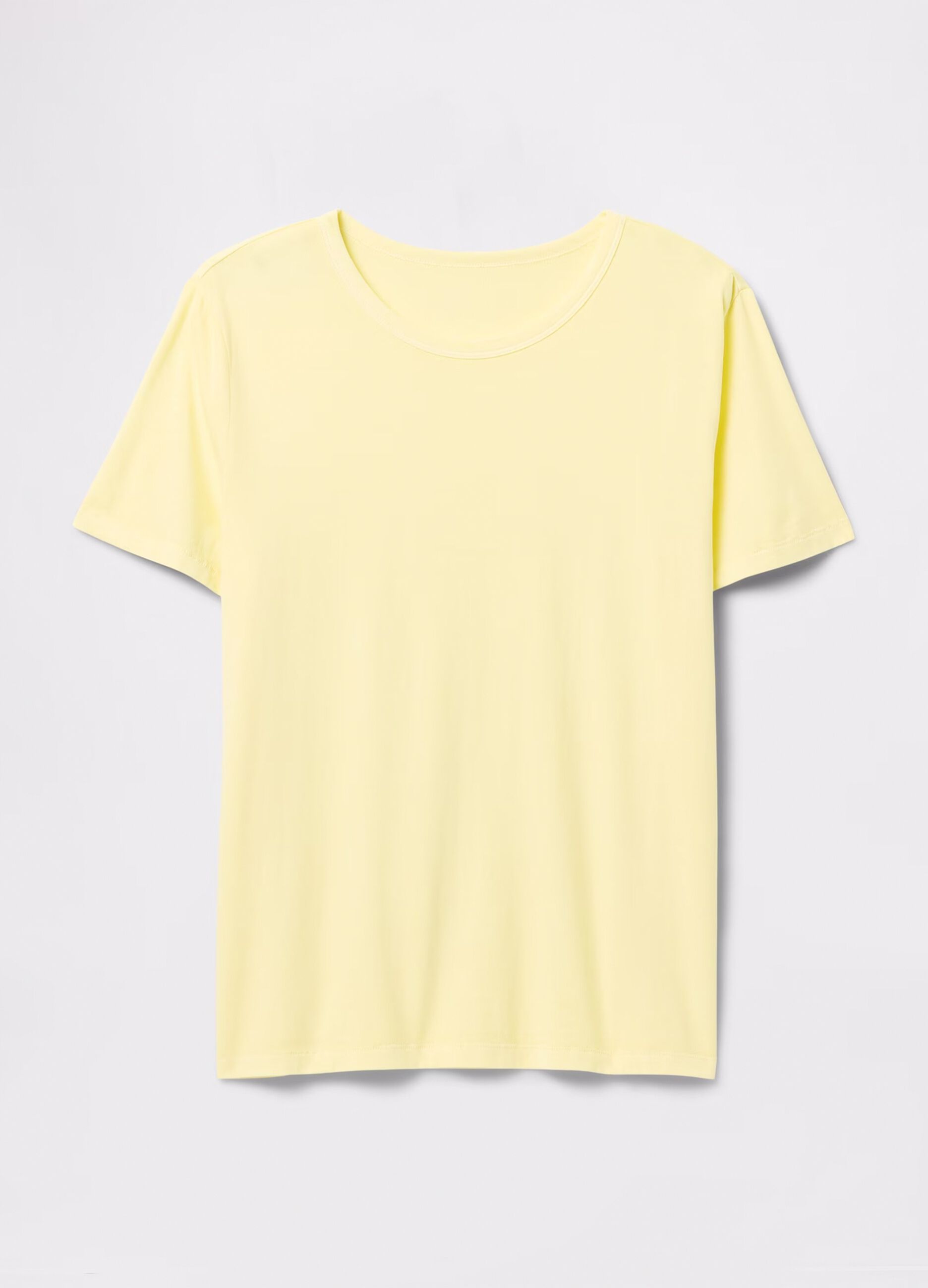 Yellow T-shirt in 100% cotton