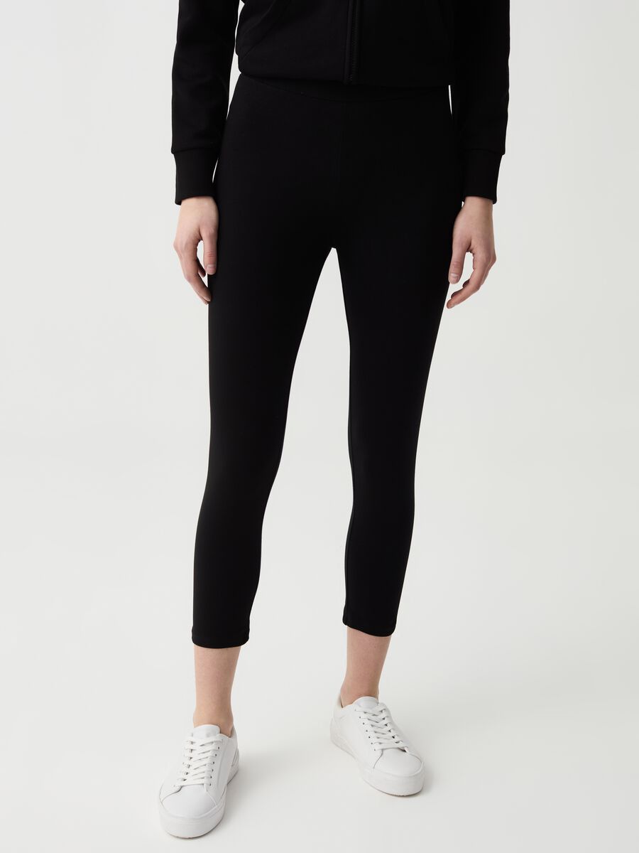 Essential stretch cropped leggings_1