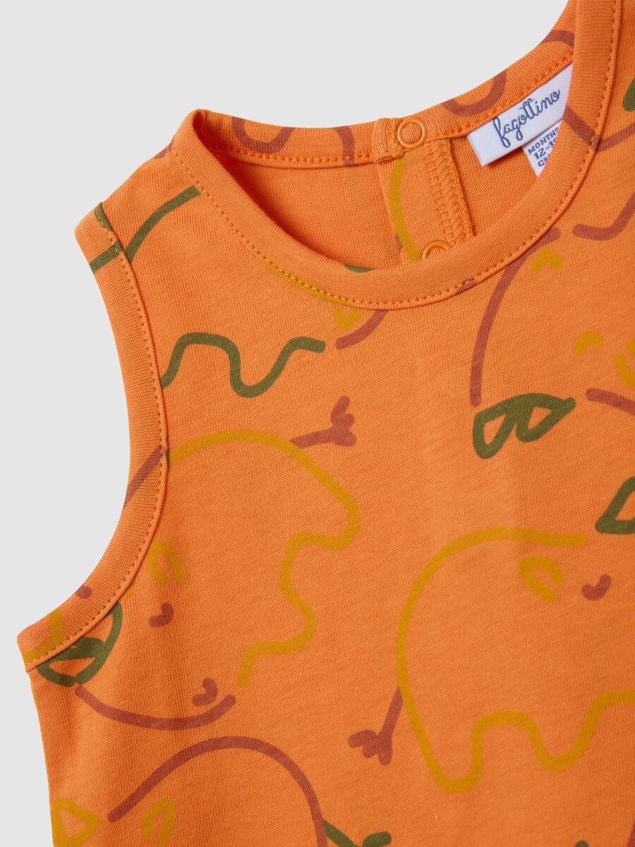 Maglietta da bambino in puro cotone multicolor regular fit con stampa_2