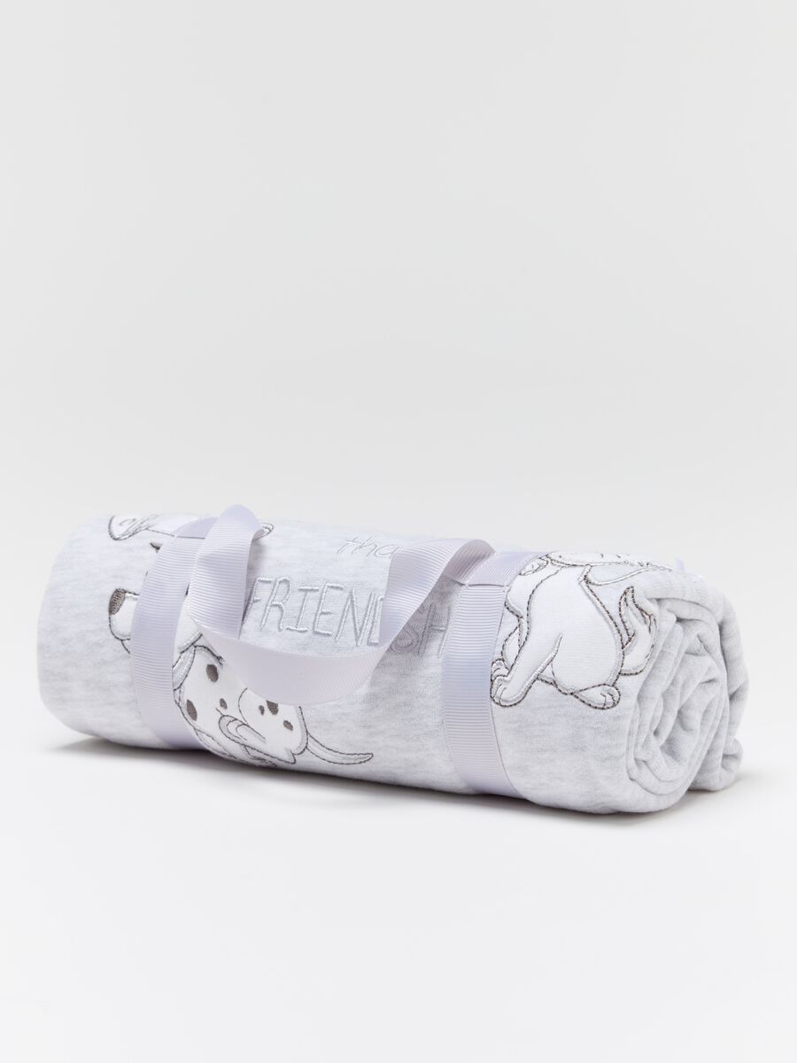 Cotton blanket with Marie and Thumper embroidery_2