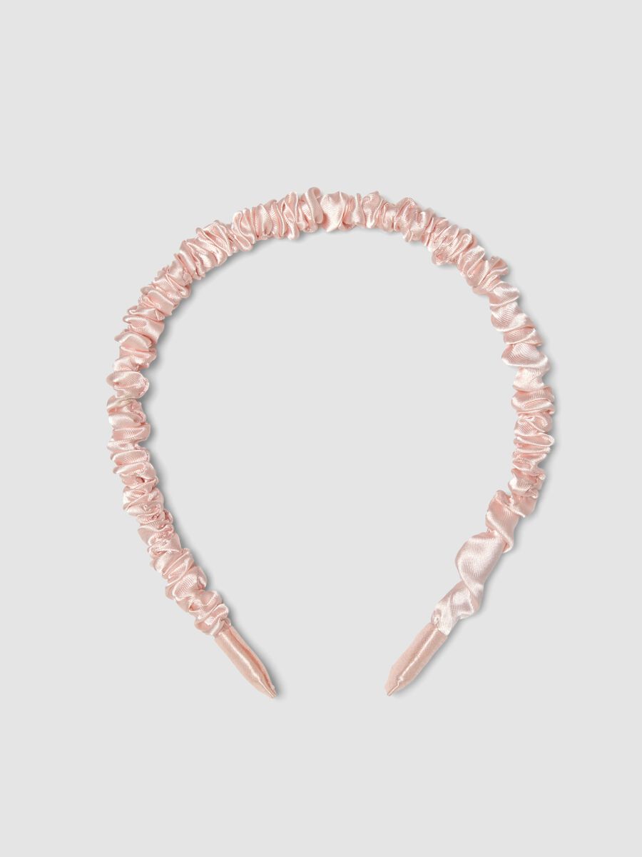 SINCERELY HAIR Pink Satin Headband_0