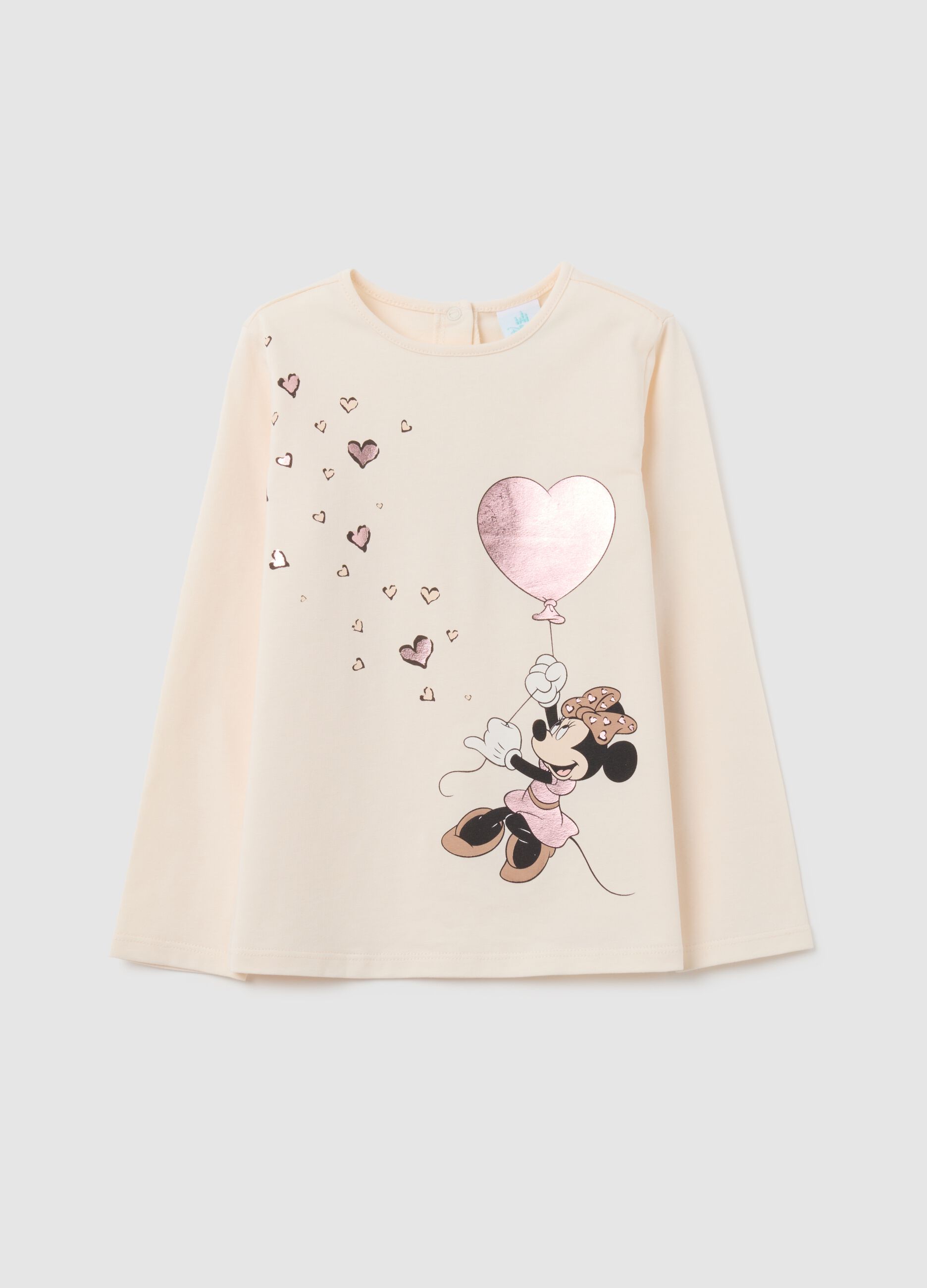 Maglia da neonata in cotone beige regular fit
