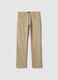 Black Regular Fit Stretch Twill Trousers_4