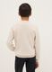 Children's beige pure cotton pullover regular fit_1
