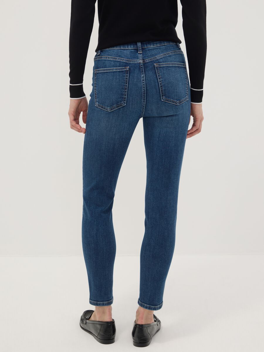 Blue denim skinny-fit jeans in stretch cotton_2