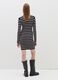 Short ribbed dress with striped pattern_2