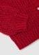 Red knitted cardigan for girls regular fit_3
