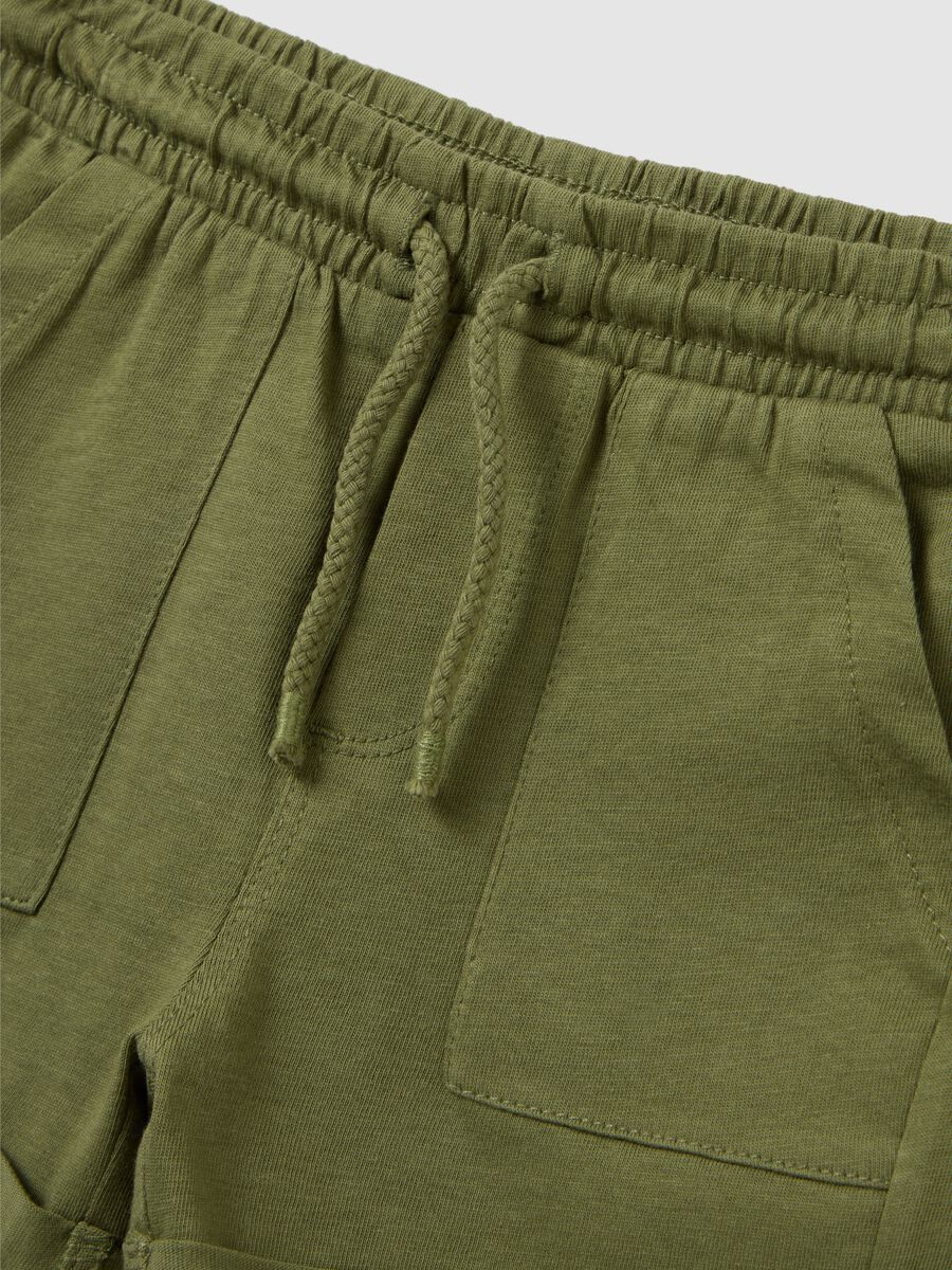 Children's jogging set in orange and green pure cotton regular fit with elasticated waist_2